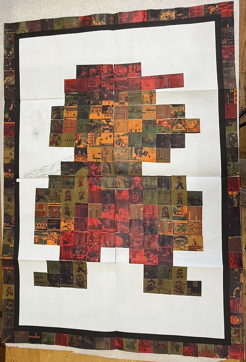 poster back of unfolded zine