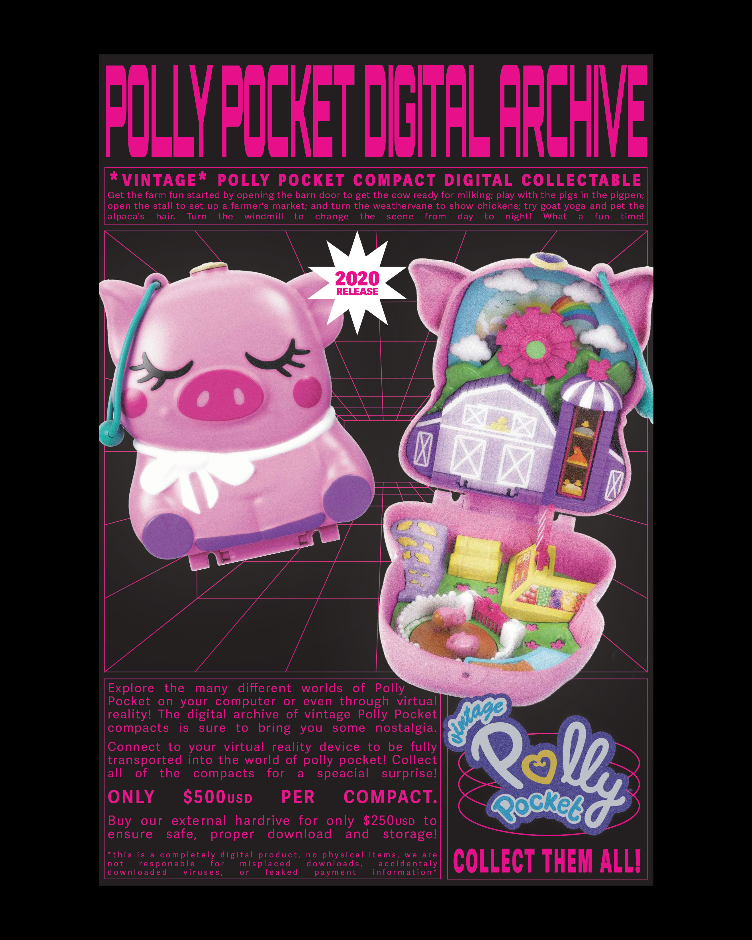 Polly Pocket poster used in the process