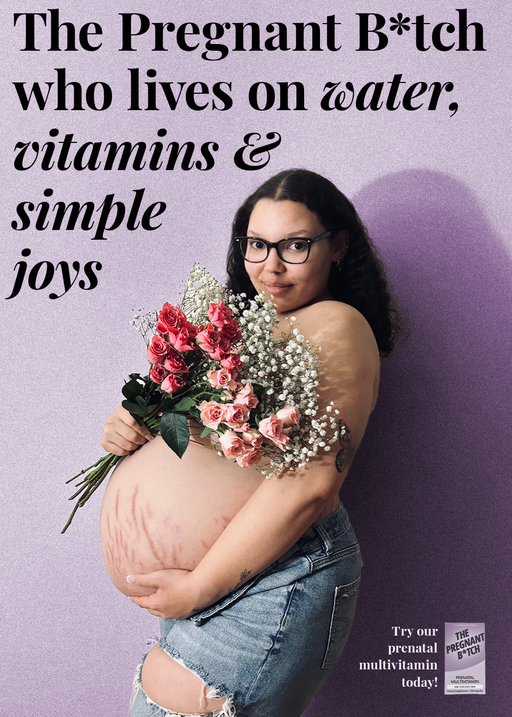 Poster from The Pregnant B*tch project